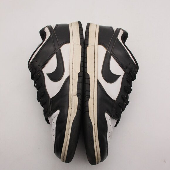 Nike Dunk Low Panda Black White Men\'s Size 10.5 Lace Up Athletic Casual Sneakers